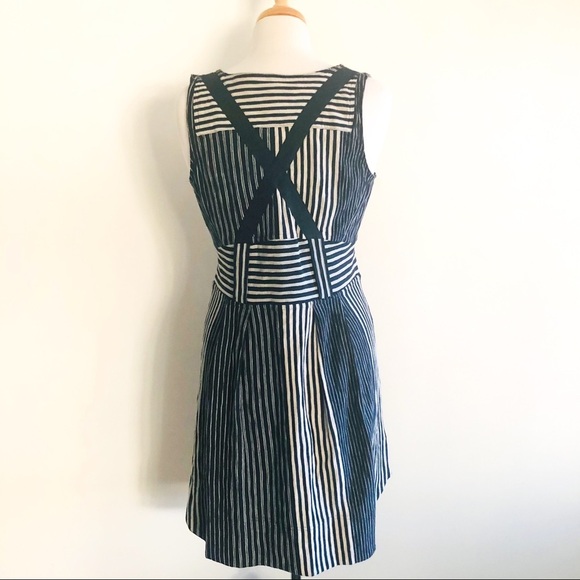 Marc by Marc Jacobs Normandy Blue Stripe Dress Size Small - Picture 6 of 14